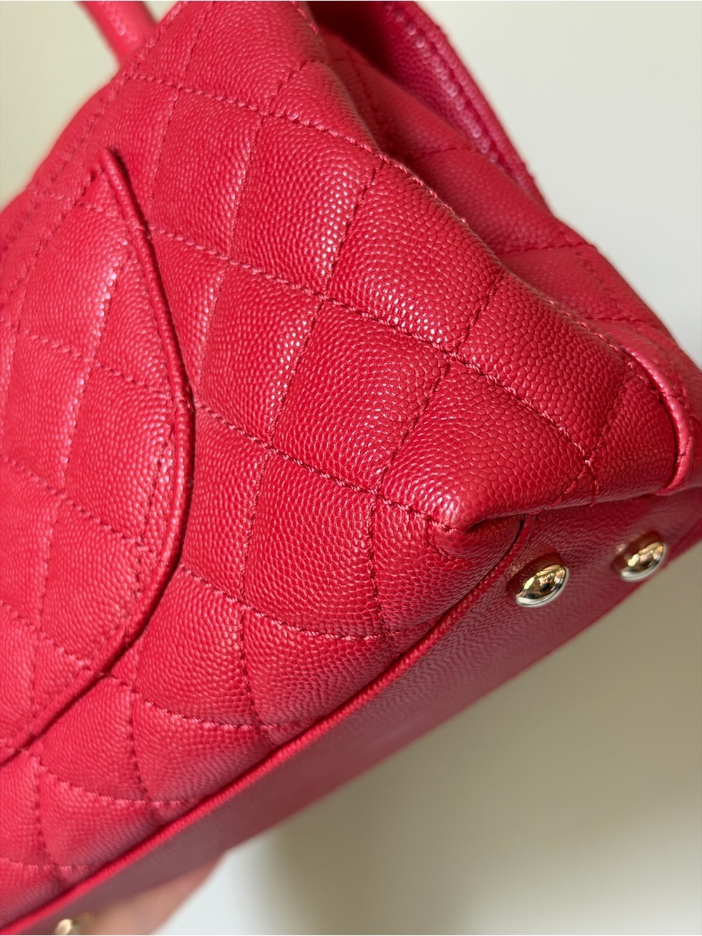 Chanel Caviar Lizard Embossed Quilted Mini Coco Handle Flap Bag - Picture 12 of 13